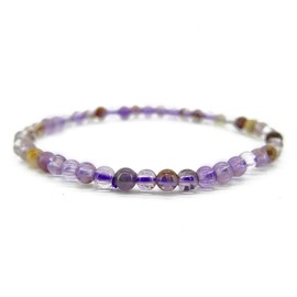 Super Seven 4mm Minerals and Crystals Energy Beauty Meditation Love Charm Bracelet