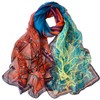 FAIRYGATE Green Neck Scarf Chiffon Scarfs for Women Ladies Lightweight