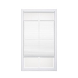 DEZ FURNISHINGS Cordless 1" Light Filtering Top Down Bottom Up Cellular Shade, 22"W x 64"H, White