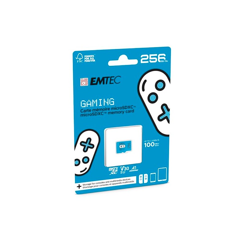 Emtec Tarjeta microSD para Juegos de 256 GB