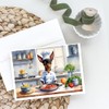 Caroline's Treasures Miniature Pinscher The Chef Greeting Cards Pack of