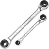 CROM 4-in-1 Reversible Ratcheting Wrench Set - 2 Piece, SAE,