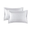 Yorkshire Bedding Single Duvet Cover Set Stripes Satin Hotel Quality