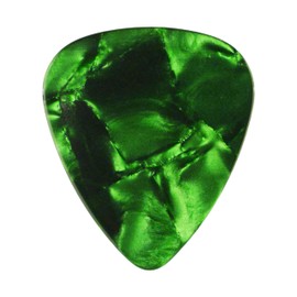 Celluloid Green Pearl Guitar Or Bass Pick - 1.2 mm Extra Heavy Gauge - 351 Shape - 12 Pack