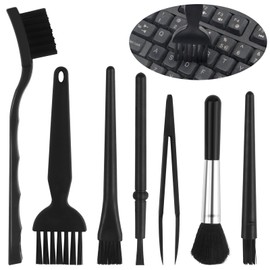7PCS Anti Static Keyboard Brush for Computer PC Keyboard Laptop, Small Nylon Anti-Static Brush for Electronics Camera, Computer Motherboard Fans Dust Keyboard Cleaning Kit