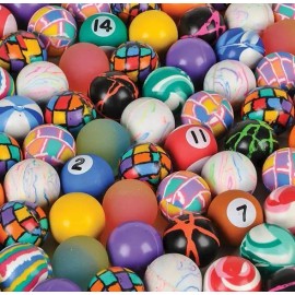 Bounce 144 ASSORTED 27MM SUPERBALLS, HIGH BOUNCE, BOUNCY BALLS, THE GREATEST SUPER BALL