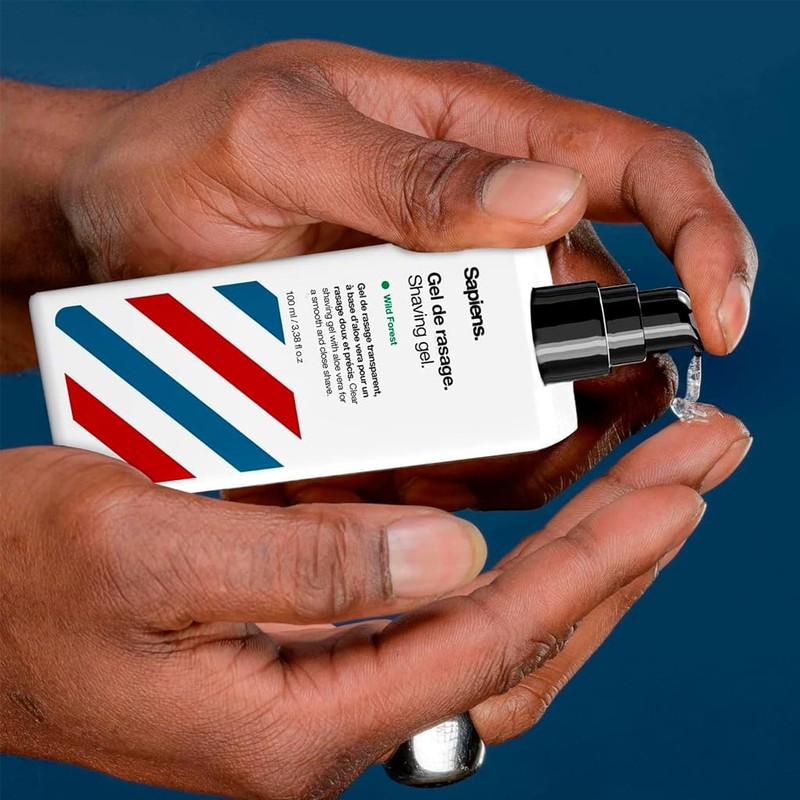 Sapiens Men's Shaving Set - Razor, Shaving Gel, Moisturizer, Contour