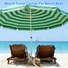 DOETYD 10 Pack towel clips for sun loungers, large beach