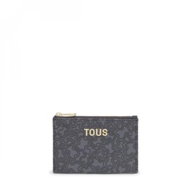TOUS card holder purse 2002184248 kaos mini gray