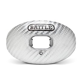 Battle Sports Carbon Oxygen Football Mouthguard with a Convertible Strap, Superior Airflow and Better Performance, Maximum Protection and Breathability, Football Mouthpiece, Works with