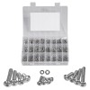 Goobetter 1410PCS M3 Hex Button Head Socket Cap Bolts Screws