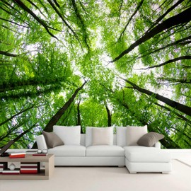 Arsey Tapestry Forest Sky Wall Hanging Nature Landscape Tapestries Aesthetic Wall Towels Wall Blanket Wall Cloth XXL Decorative Living Room Green Large 230 x 180 cm