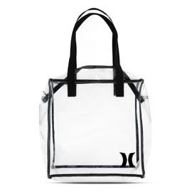 Hurley Clear Tote Bag, Black