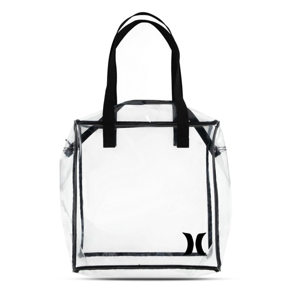 Hurley Clear Tote Bag, Black