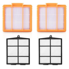 Jollsung AV2501S Replacement Filters for Shark Robot Vacuum AV2501AE RV2502AE RV2520AOUS AV2510AOUS AV2511AE RV2610WA RV2610WD, 2 HEPA Filter and 2 Pre-Motor Filter