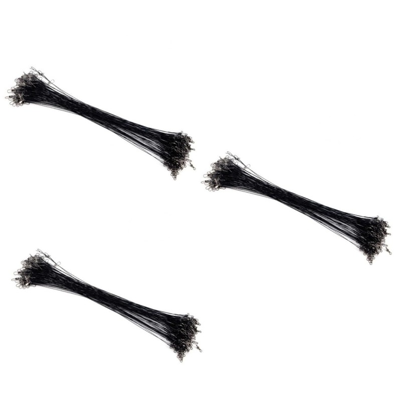 Sosoport 3sets Sturdy Stainless Steel Fishing Line for Lure Leader