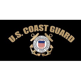 US Coast Guard Emblem Aluminum License Plate
