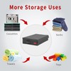 NUSWOR Stackable Tape Storage Boxes - Dust-proof Racks with Lid
