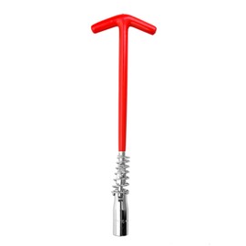 Jetech 5/8 Inch (16mm) Spark Plug Socket Wrench - T-Handle Design with 360-Degree Rotating T Bar, Heat-Treated Cr-V Alloy Steel - Remover & Installer Tool