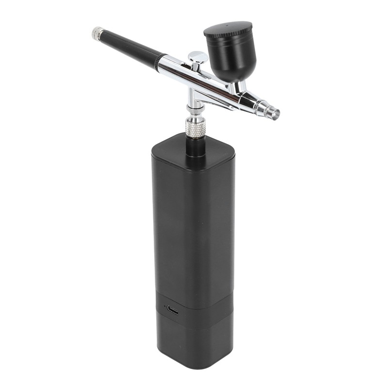Airbrush Kit 32PSI High Pressure Adjustable Airflow 0.3mm Nozzle Rechargeable