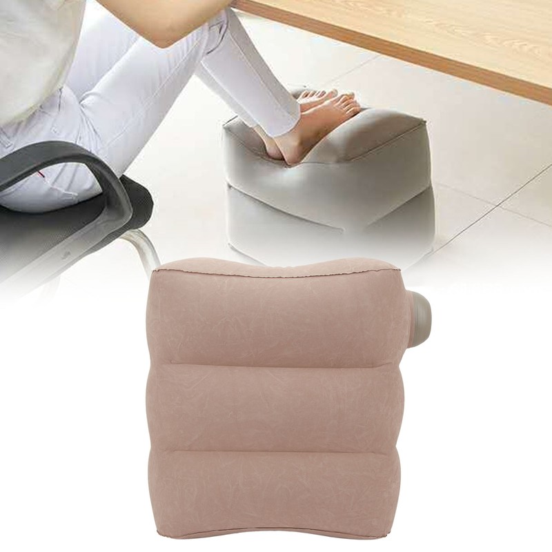 Inflatable Foot Rest Pillow Washable Lightweight Portable Inflatable Footrest Cushion