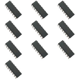 Bridgold 10pcs SN74LS161N SN74LS 74LS161 74LS161A HD74LS161AP DM74LS161N BCD Decade Counters 4-BIT Binary Counters，DIP-16.