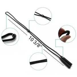 Sal 1 Adjustable Silicone Eyewear Retainer Sports Sunglasses Eyeglasses Strap Black.