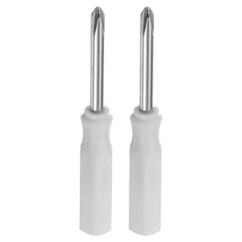 HARFINGTON 2Pcs PH1 Mini Phillips Screwdriver 2.5mm Magnetic Cross Head 45mm Length for Small Appliances Repairs, White