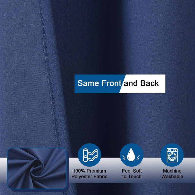 OVZME Zora 84 Inch Shower Curtain Set with 12 Plastic