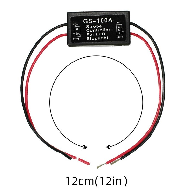 YUNPINGCAR GS-100A Brake Light Flasher Module DC 12-24V 2A 24W