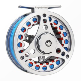 ANGLER DREAM AnglerDream 3 4WT Fly Reel with Line Combo Large Arbor Aluminum Fly Fishing Reels
