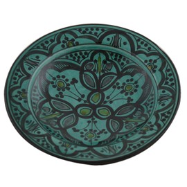 Treasures Of Morocco Ceramic Plates Moroccan Handmade Appetizer Tapas Serving Decorative 8 inches Round