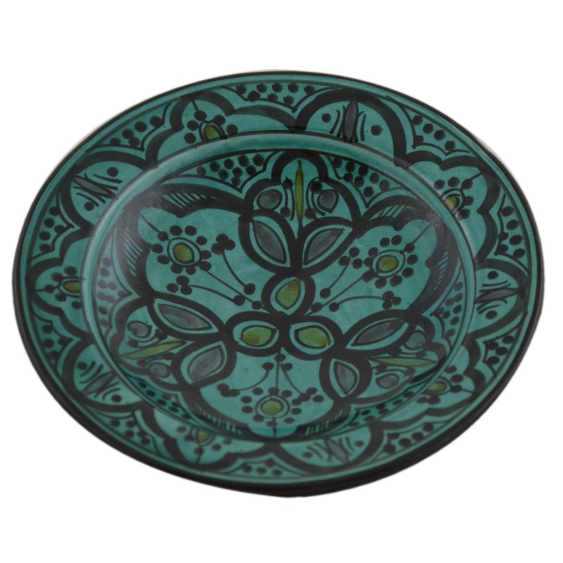 Treasures Of Morocco Ceramic Plates Moroccan Handmade Appetizer Tapas Serving