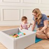 ECR4Kids SoftZone Play Patch Toy Bins, Beginner Playset, Light Grey,