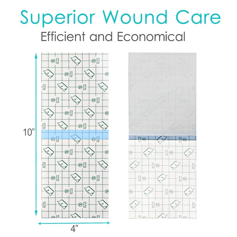Water Proof Bandages 4" x 10" Shower Protection for Large