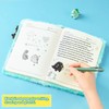 WERNNSAI Black Axolotl Plush Notebook for Children