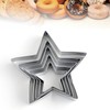 Okaywork Pentagram Cookie Cutters, Set of 5, Baking Mould, Stainless