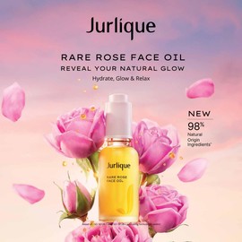 Jurlique - Rare Rose - Face Oil - Hydrate & Glow - Moisturise & Balance The Skin, Restore Suppleness, Elasticity & Skin Natural Glow, Softens, Smooths, Hydrates - Natural Ingredients - Dry Skin - 30ml
