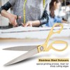 10.5in Scissors Sewing Shears Stainless Steel Wool Wire Ergonomic Snippers
