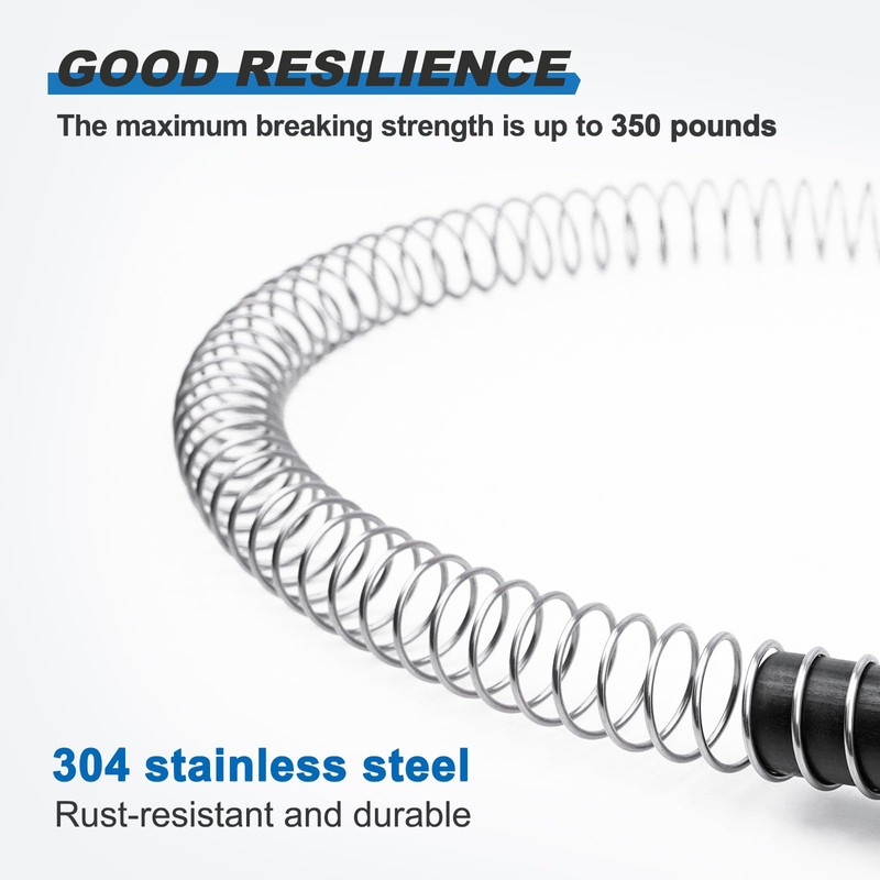 Fologtoo Zipline Spring Brake, 9.8ft Extra Long Heavy Duty Stainless