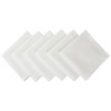 DII Wrinkle Resistant 20x20 Polyester Napkin, Pack of 6, White