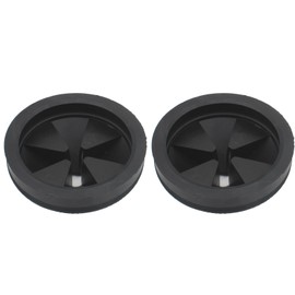 OZXNO 2pcs Garbage Disposal Splash Guard Rubber Sink Baffle Quiet Drain Splash Guard Garbage Disposer Accessories (Black)