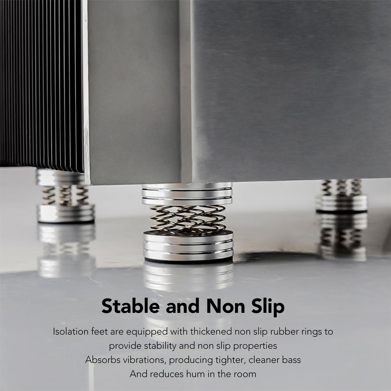 Speaker Isolation Feet Shock Absorbing Prevent Slip Spring HiFi Speaker