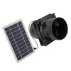 10W 12V Solar Powered Exhaust Fan for Round Pipe ABS