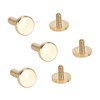 50 Set Binding Rivet Round Flat Head Brass Slot Screw