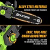 BOLTRISE 12 Inch Cordless Brushless Electric Chainsaw, 2 × 4.0Ah