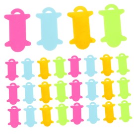 IWOWHERO 100Pcs Plastic Knitting Tools Colorful Yarn Winding Boards Durable Bobbin Winders for Craft Projects for Beginners and DIY Knitting Enthusiasts