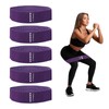 PATIKIL Fabric Resistance Bands X-Heavy, 5 Pack Elastic Exercise Bands