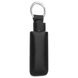 CaSZLUTION Microfiber Leather USB Flash Drive Case - Anti Lost USB Flash Drive Holder Protective Cover with Keychain, Small Portable Storage Carrying Case for USB Flash Drive (1PC, Black)