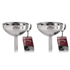 Kilner Durable Stainless Steel Straining Funnel Silver (Pack of 2)